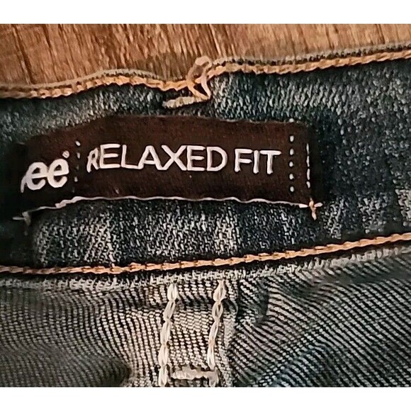Lee Jeans Womens 14 Short Relaxed Fit Medium Wash Straight - Picture 4 of 7